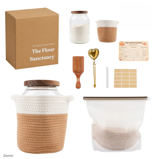 Baking Storage Set with Glass Jars & Accessories